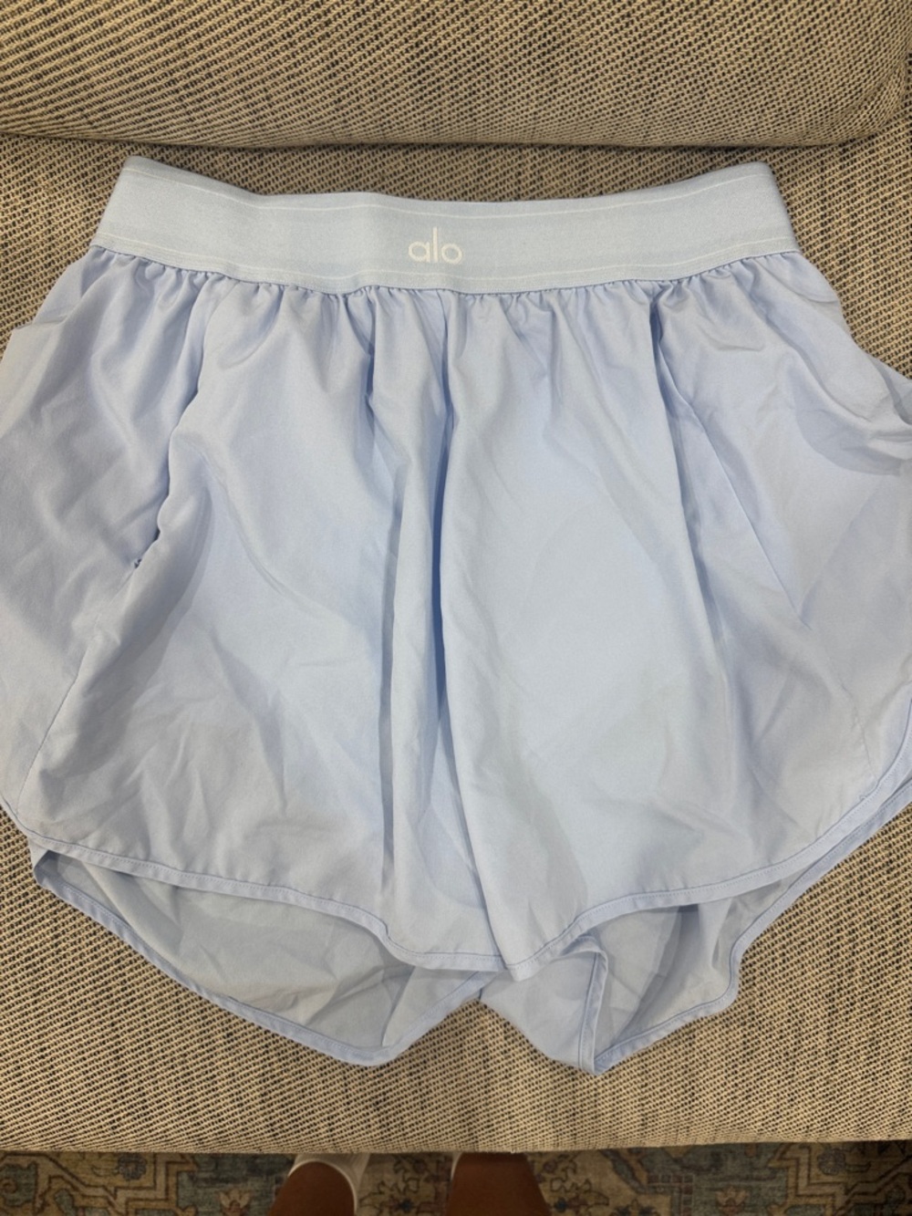 ALO Yoga Light Blue Athletic Shorts